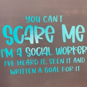 Handmade, hand painted, vinyl sign